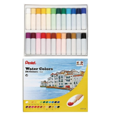 Estojo Aquarela Bisnaga C/24 Htp-24b Pentel